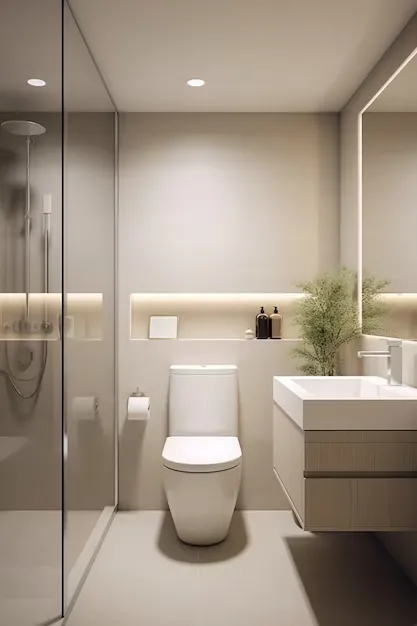 Private bathrooms at Mallika Residency Chennai